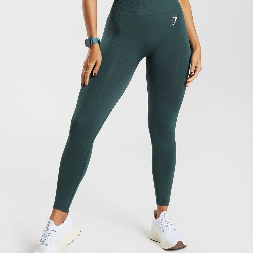Vital Seamless 2.0 Leggings - Green Gymshark S Like New Leggings